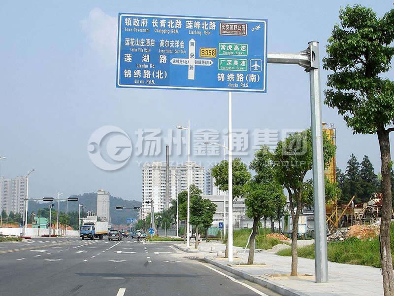 BZG-008，交通標(biāo)志桿，八棱交通標(biāo)志桿