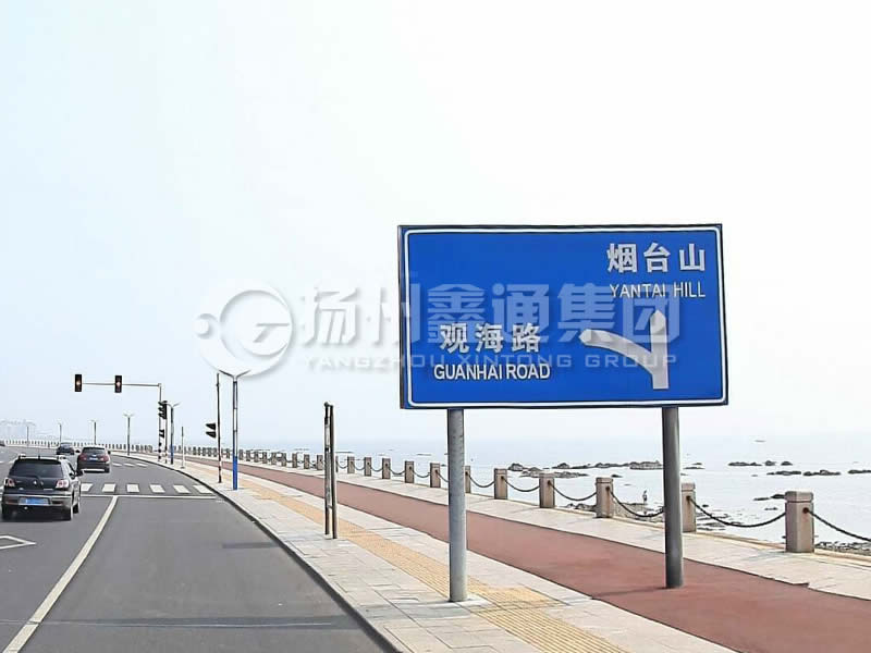 BZG-015，交通標志桿，雙柱標志桿