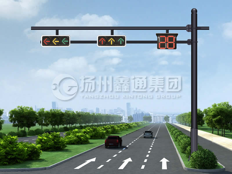 XHDG-061，F(xiàn)型信號(hào)燈桿，晉中信號(hào)燈桿